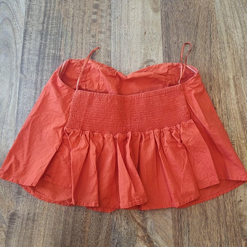Free People Top Womens Small Smocked Back Tank Camisole Boho Festival Summer - Picture 7 of 9